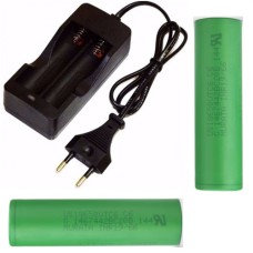 Carregador duplo + 2 baterias 18650 Sony  3000mAh, ORIGINAL Carregador duplo + 2 baterias 18650 Sony  3000mAh, ORIGINAL